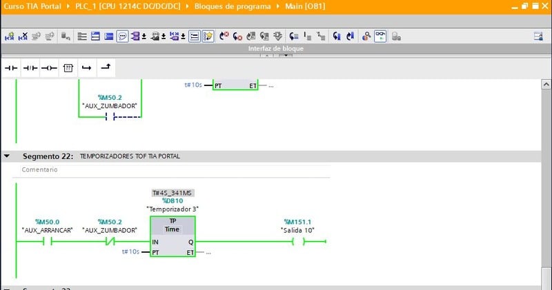 Temporizador Impulso en TIA Portal