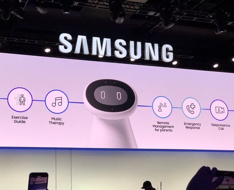 Dispositivos Samsung dentro de sus presentaciones