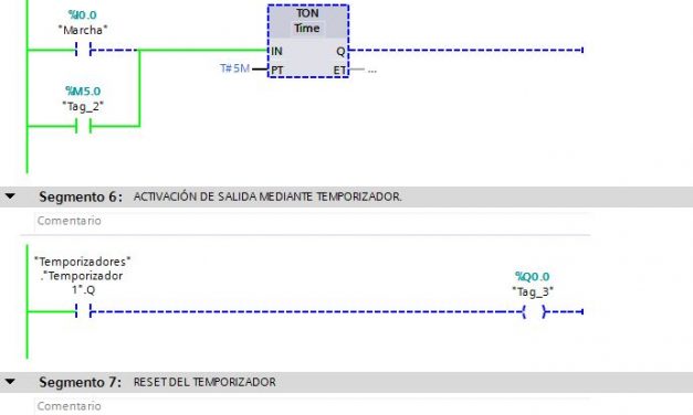 Reset en temporizador TIA Portal cómo hacer reset
