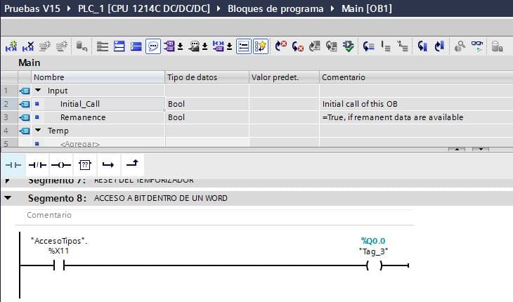 Acceso a bit dentro de una variable Word.