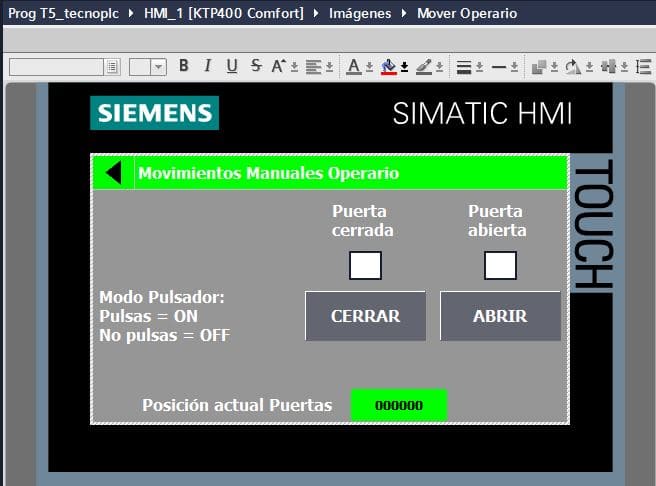 Movimientos manuales para el operario en control plató televisión.