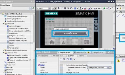 Actualizar fecha TIA Portal con botones en pantalla HMI