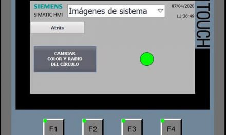 Script cambiar color círculo y radio del círculo HMI TIA Portal