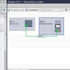 PLC y HMI en la misma Red Profinet en el mismo proyecto TIA Portal