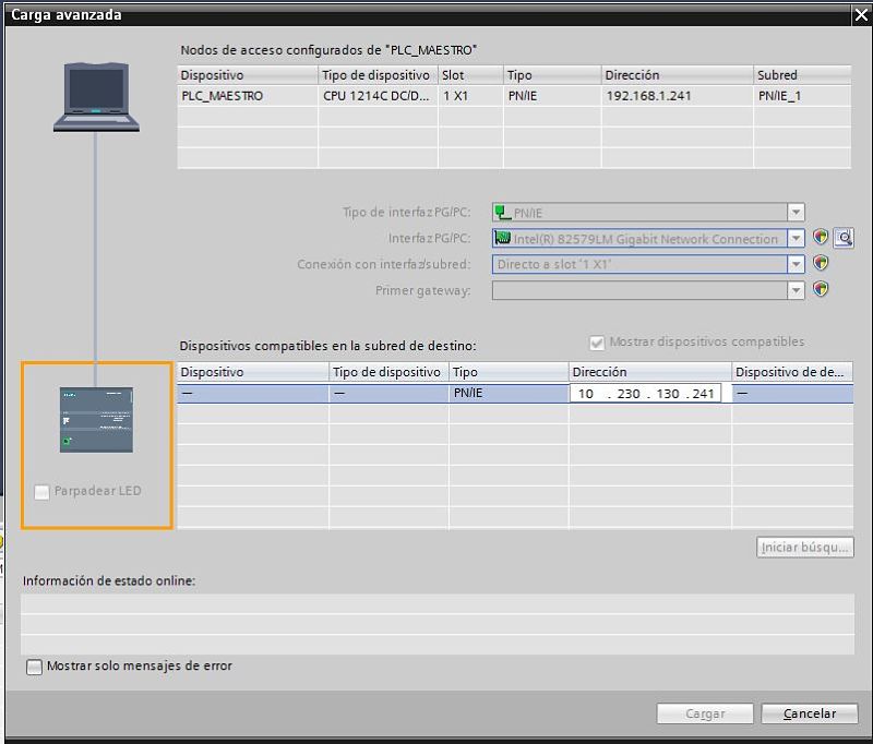 Establecer la dirección IP del PLC en VPN TIA Portal para servicio remoto S7-1200