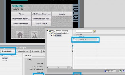 Plantilla TIA Portal HMI cómo utilizarla y asignar a cada pantalla