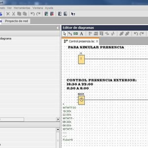 Simular luz para exterior en el control presencia LOGO 8