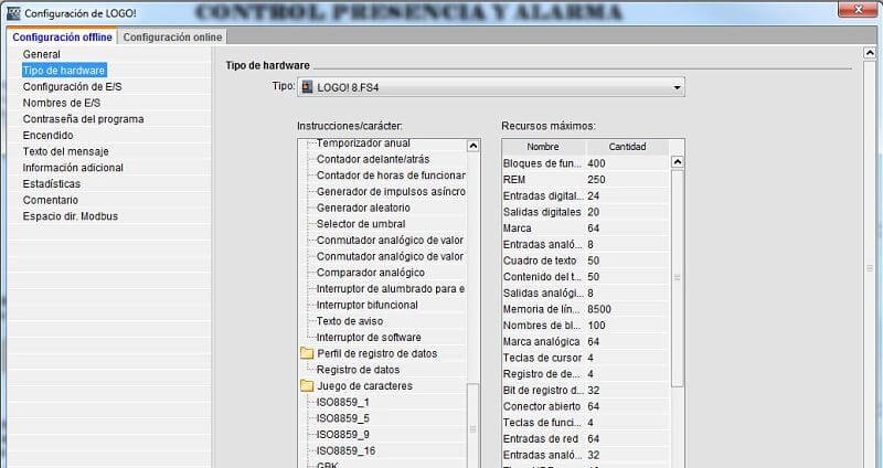 Tipo de CPU utilizada en el proyecto