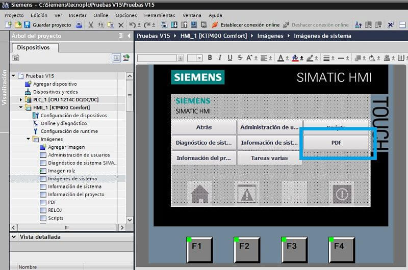 Añadir botón para saltar a la pantalla para el control de archivos PDF