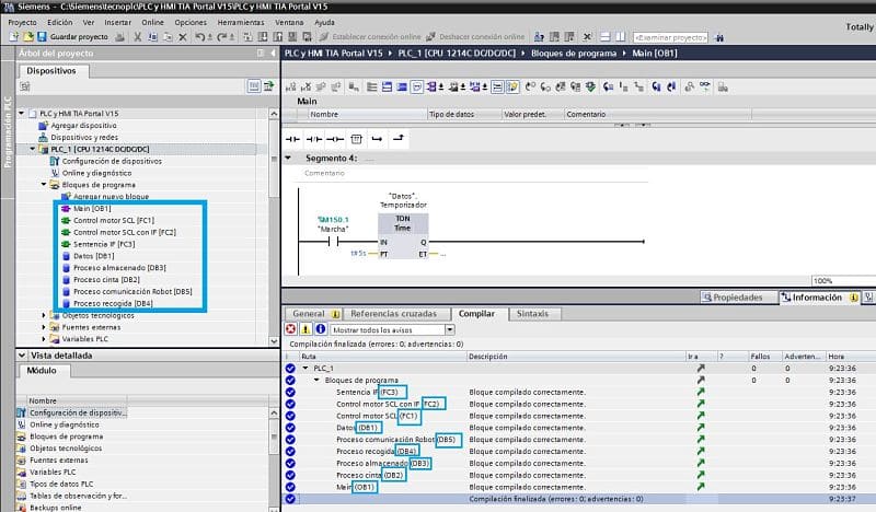 Compilar TIA Portal de forma completa para evitar errores