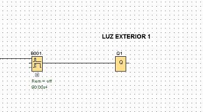 Luz exterior de la zona 1 en el control luces casa LOGO