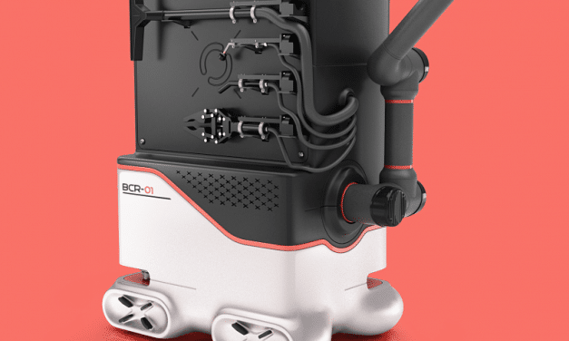 Robot limpia baños con brazo robótico y mapeado de zonas 3D