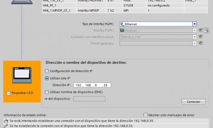 Modo de transferencia en HMI seleccionarlo en Control Panel