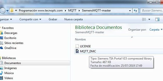 Abrir librería comprimida en TIA Portal archivado como ZAL14