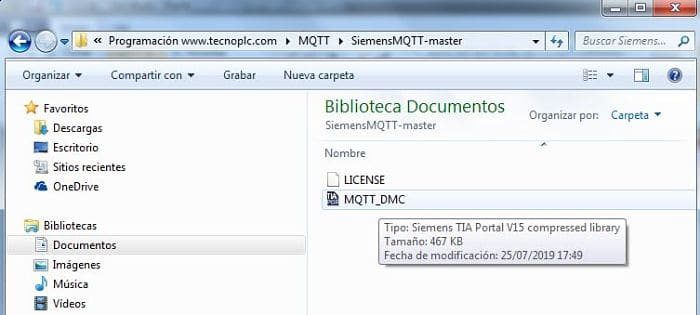 Abrir librería comprimida en TIA Portal archivado como ZAL14