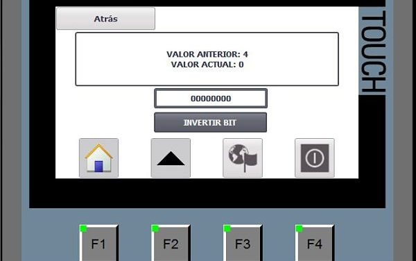 Script Invertir bit TIA Portal y mostrar texto y nuevo valor