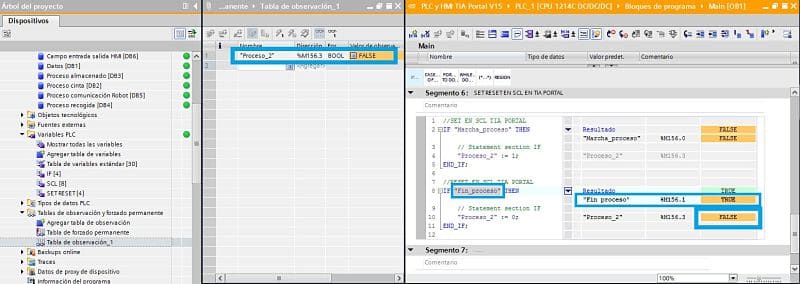 Se cumple la condición del IF para el RESET