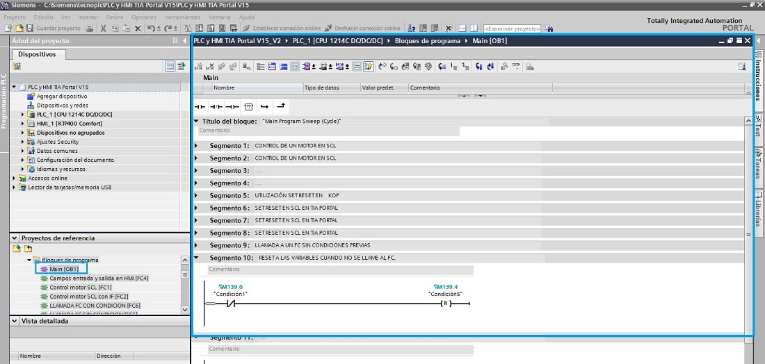 Abrir bloque del proyecto de referencia para ver su código