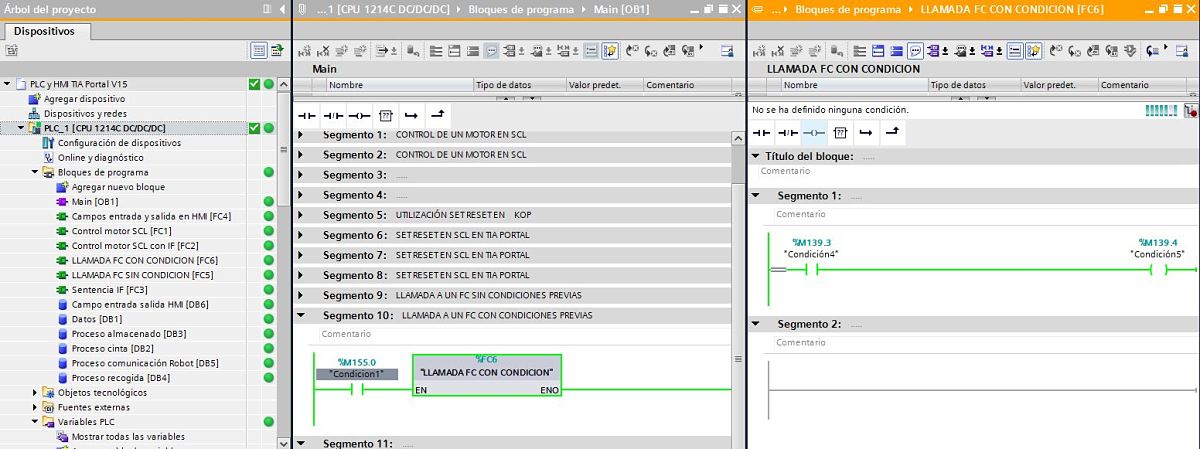 Activar dentro del FC TIA Portal variables para comprobar su activación Online