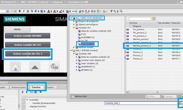 Variables HMI TIA Portal usar las variables del PLC en la HMI