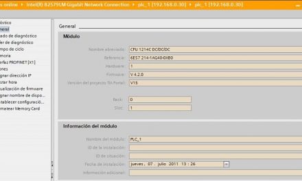 Firmware TIA Portal qué versión tiene tu CPU y tu proyecto