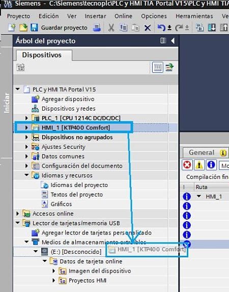 LOAD Project TIA Portal qué es y cómo hacer en HMI paso paso