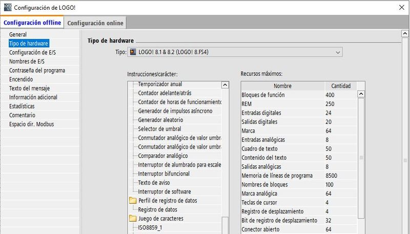 Hardware utilizado para el LOGO Siemens y controlar las electroválvulas.