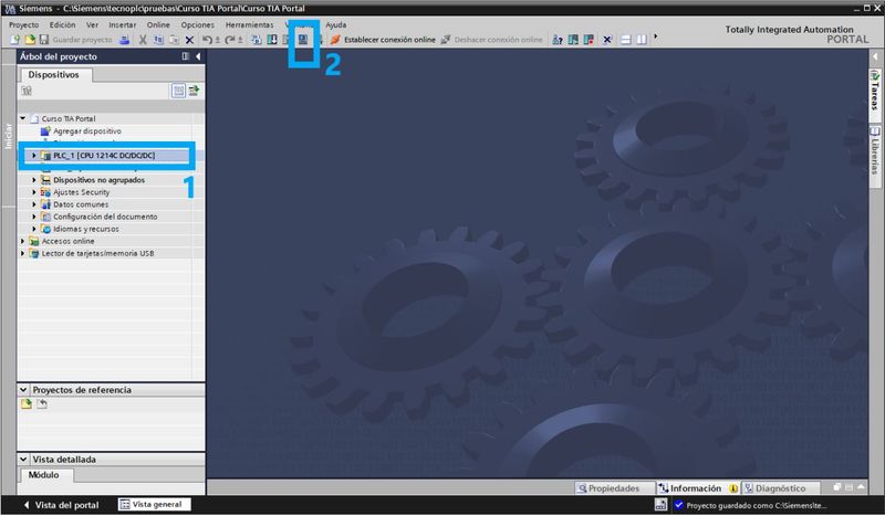 Cómo iniciar una simulación de un PLC en TIA Portal