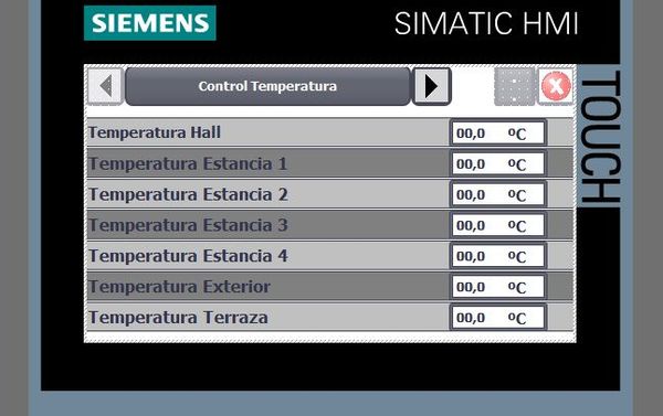 Control de Temperatura Estancias con autómata programable