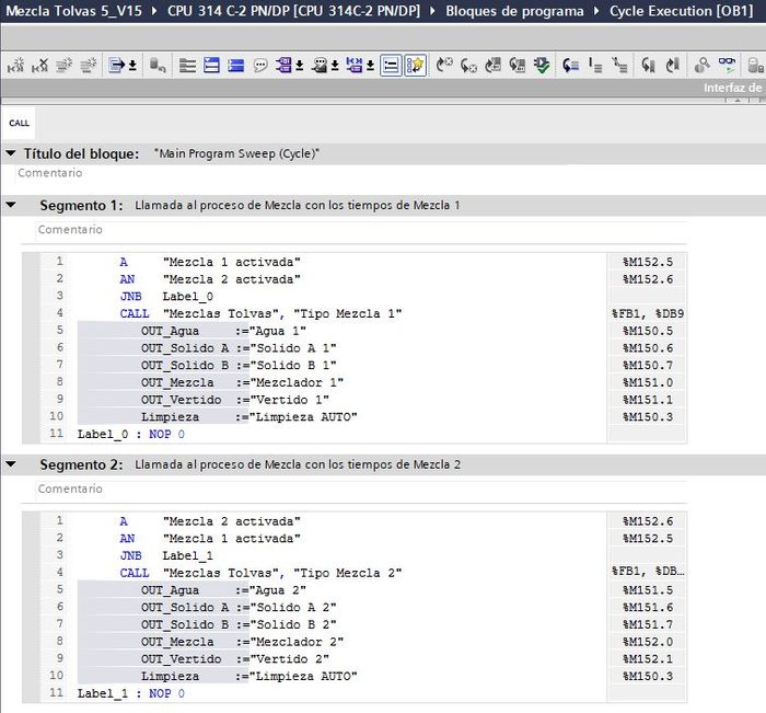 Ejemplo de lenguaje de programación AWL