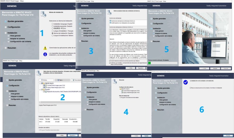 Proceso de instalación del paquete de imágenes para solucionar problema al instalar TIA Portal