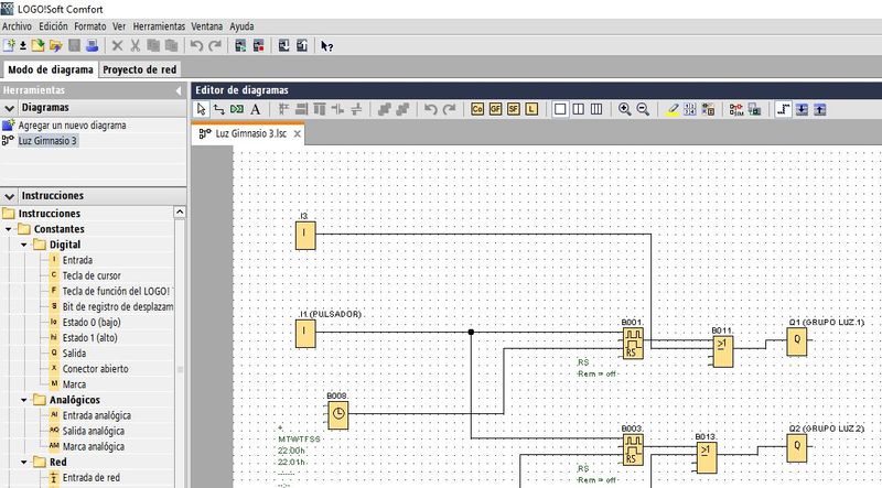 Programación PLC con Software LOGO!Soft Comfort Siemens