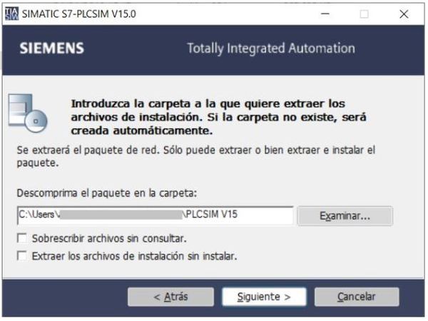 Seleccionar el directorio donde se van a guardar los archivos descomprimidos