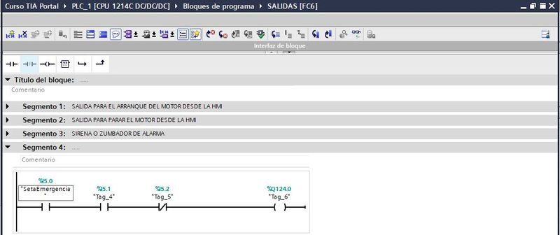 Dar un nombre simbólico a una entrada del PLC