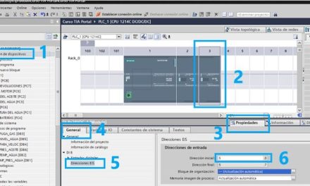 Direccionamiento de Entradas y salidas del PLC en TIA Portal