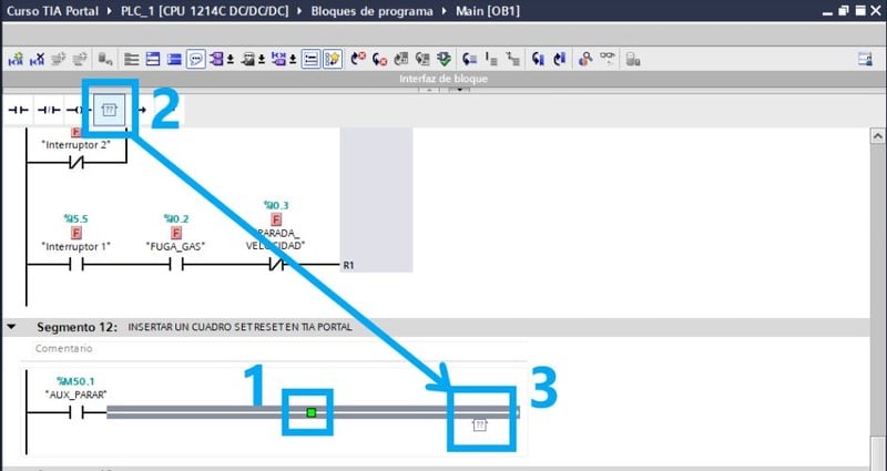 Set Reset TIA Portal cómo se usa y funcionalidad al detalle