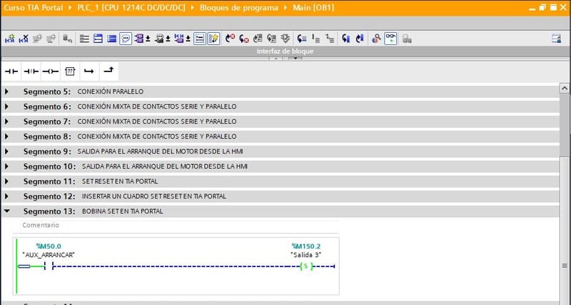 Variable todavía activada porque tenía una función SET en la bobina en programación KOP