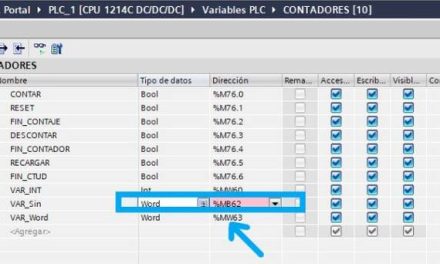 Tipos de datos TIA Portal definición ejemplos y estructura