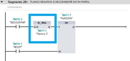 Flanco positivo y negativo en TIA Portal y la funcionalidad N_TRIG