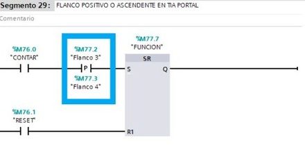 Flanco positivo y negativo TIA Portal funcionamiento y tipos