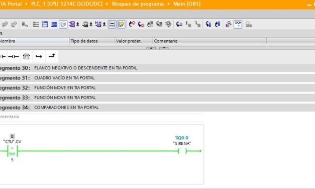 Comparadores TIA Portal funciones de comparación al detalle