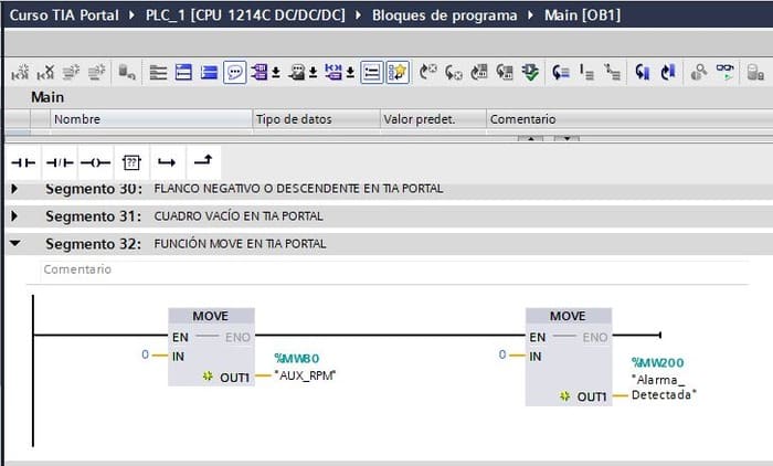 Ejemplo de utilización de un Move en programación