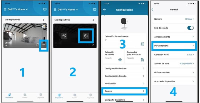 4 pasos para añadir la cámara Eufy 2K a Homekit en tu iPhone