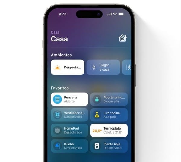 App Casa para control de dispositivos Apple Homekit