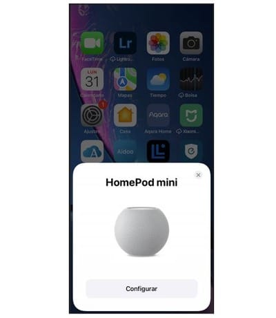 Empezar a configurar Homepod Mini con tu iPhone