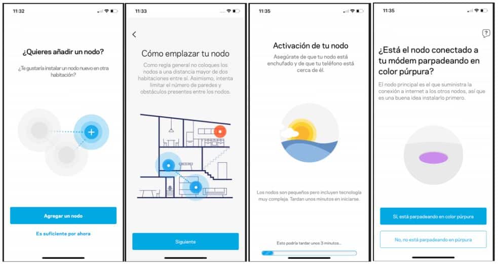 Proceso de activación de un segundo Nodo a la Red Wifi Mesh de Linksys Velop Homekit