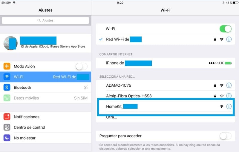 Seleccionar la red Wifi del enchufe inteligente para empezar a configurar.