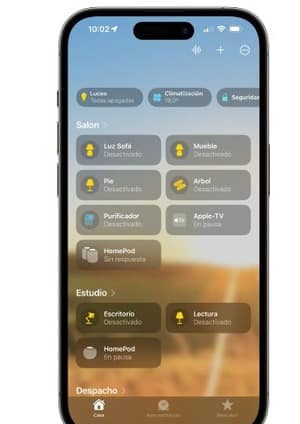 Utilizar un HomePod Mini o un Apple TV como central de accesorios en Apple Homekit