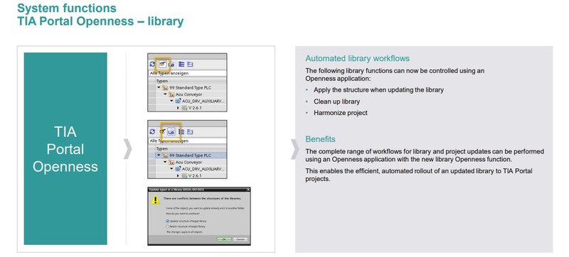 Nuevas funciones en TIA Portal Openness V17