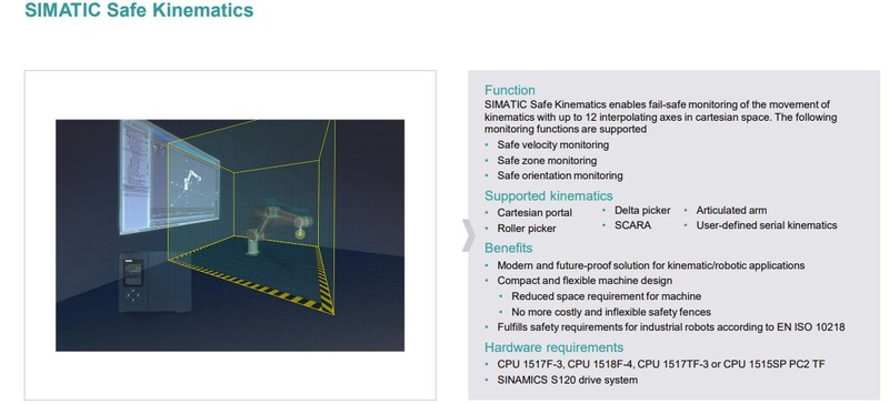 Safe Kinematics en las novedades TIA Portal V17